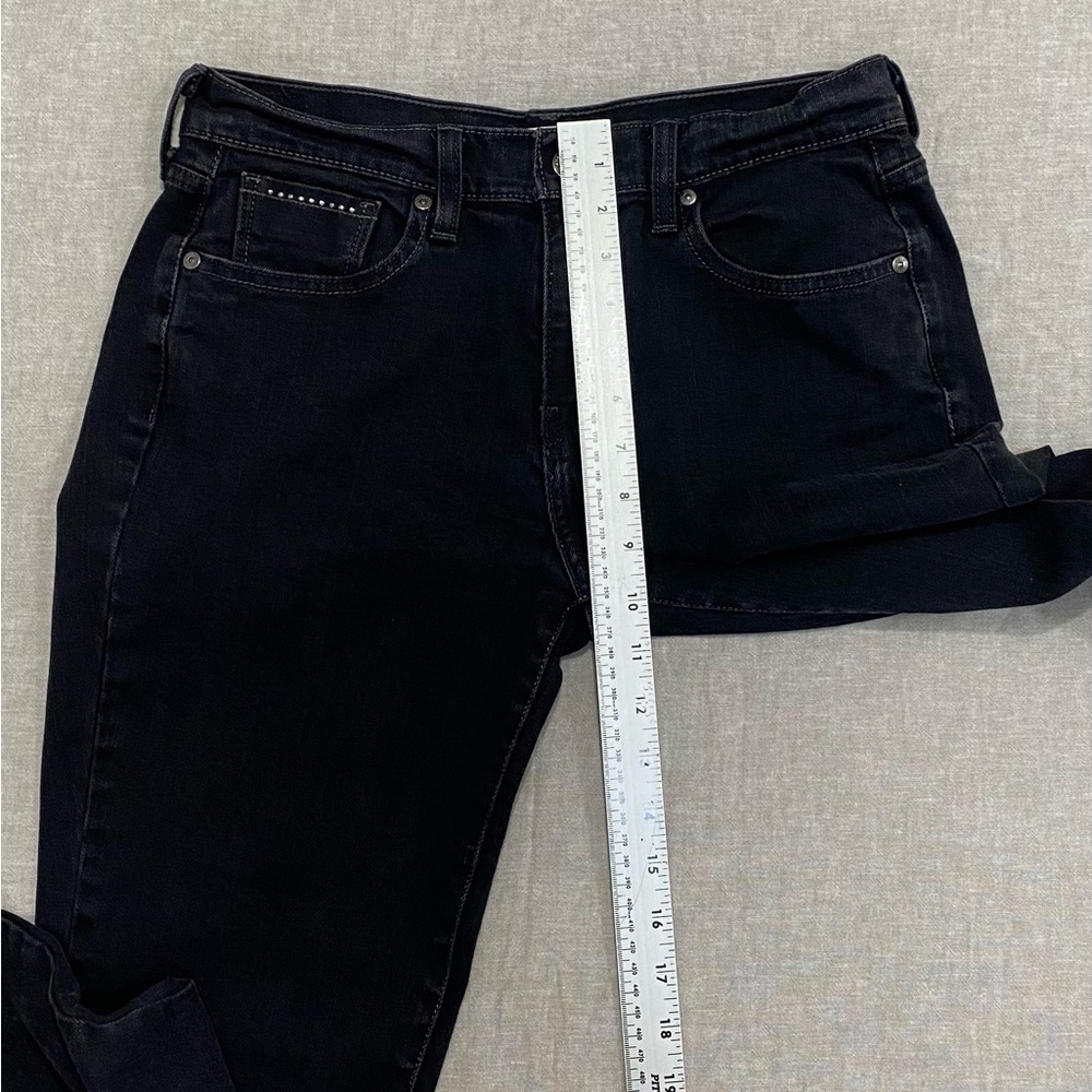 Levi's, 515 Women's Straight Bootcut Denim Jeans, Mid Rise, Size 8 Black - Picture 4 of 11